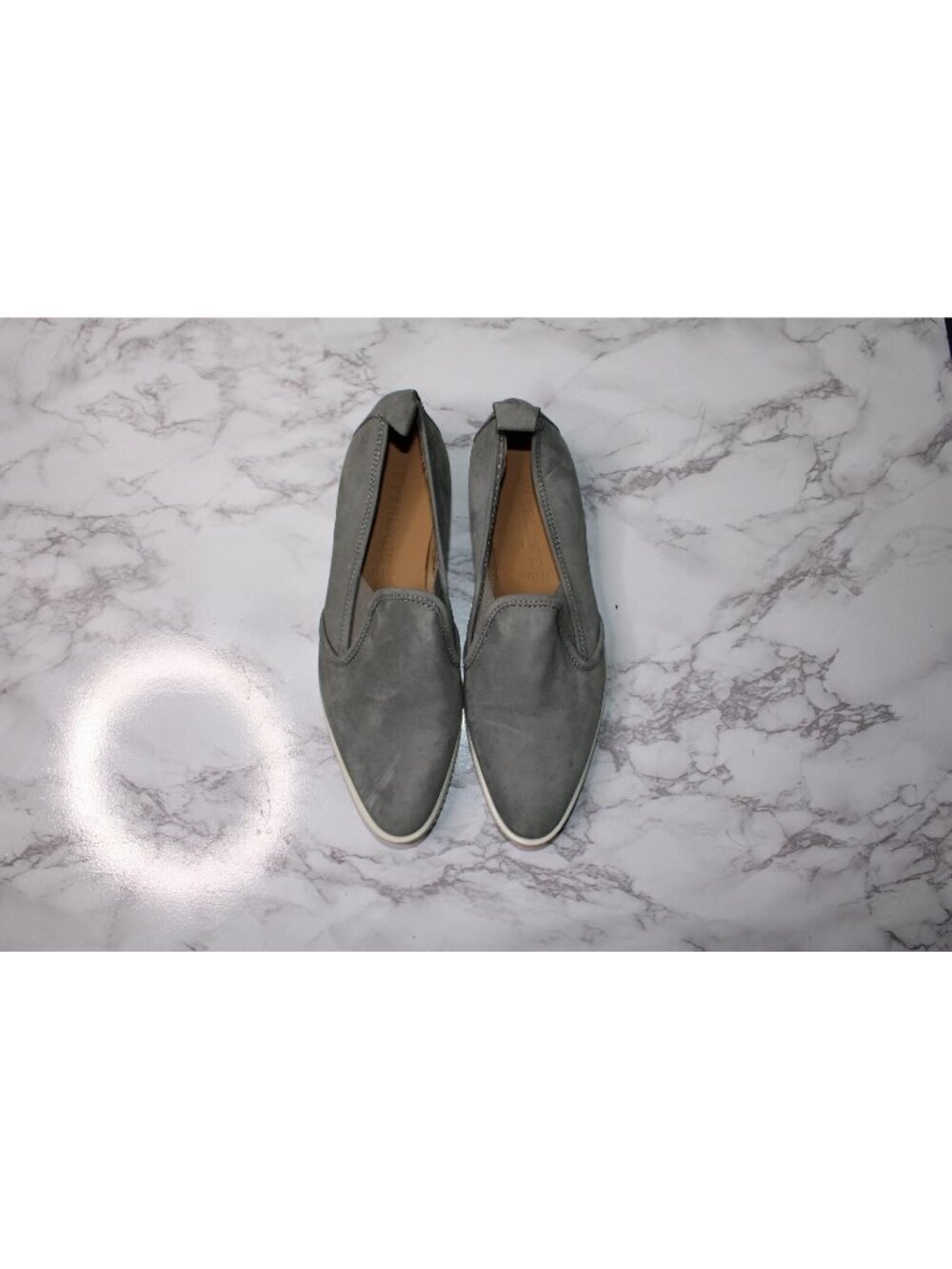 Everlane Womens The Leather Grey Street Sneaker Sz 7.5